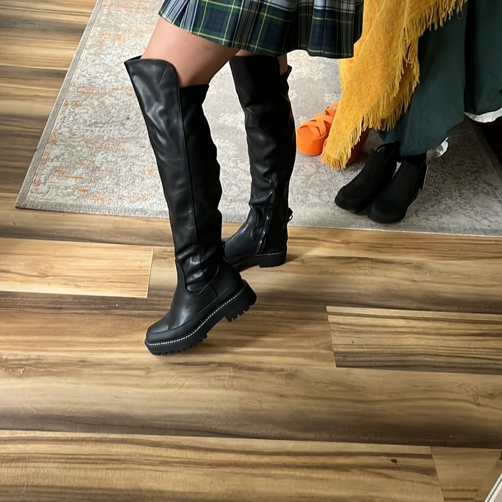 Sam Edelman Lerue Vegan Leather Over The Knee Boot Women’s 7.5 NWOT - Picture 4 of 16